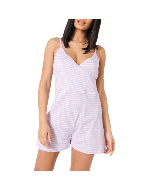 Brave Soul Purple Jumpsuit Summer Beach Mini Romper Ladies Shorts Playsuit