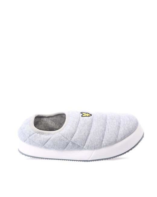 Lyle & Scott White Valentine Slippers Size 7 for men
