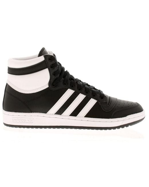 Adidas Originals Black Leather And Synthetic Upper Trainers By for men