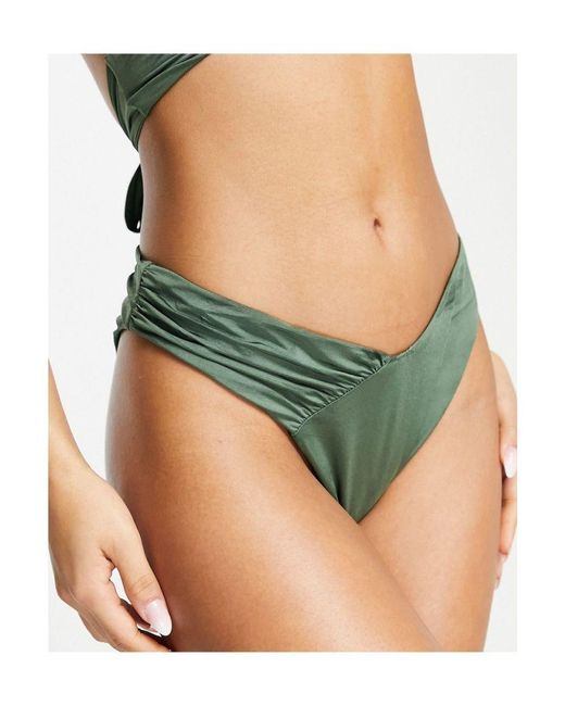 ASOS Green V Front Bikini Bottom