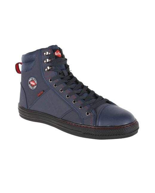 Lee Cooper Blue Adult Nubuck Safety Boots