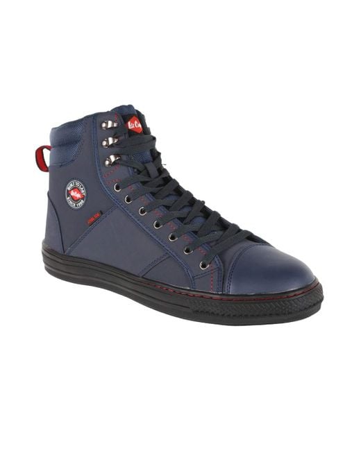 Lee Cooper Blue Adult Nubuck Safety Boots