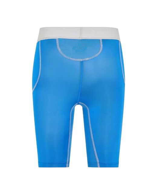 Skins Blue Carbonyte Fitted Compression Shorts for men