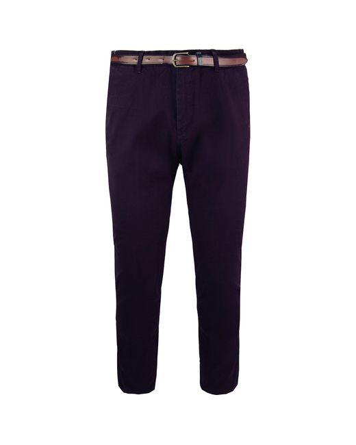 Scotch & Soda Blue Regular Dark Chinos Cotton for men