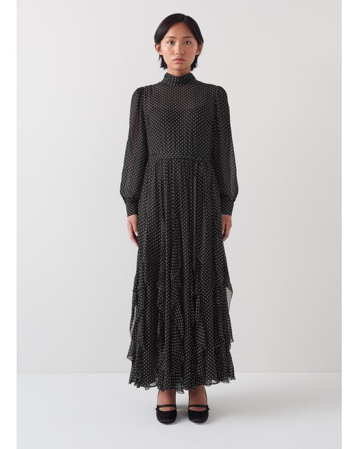 L.K.Bennett Black Lucie Petite Dresses, /Cream
