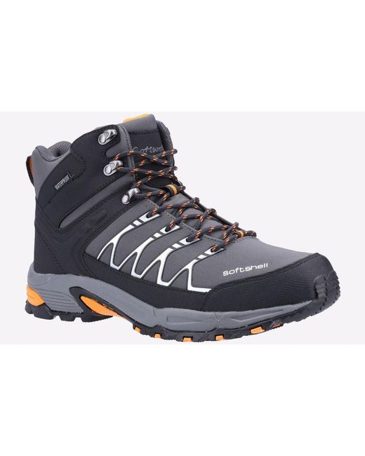 Cotswold Black Abbeydale Mid Hiker Boots for men