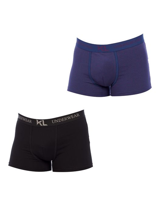 Kisses&Love Blue Pack-2 Boxers Breathable Fabric Klb2 for men
