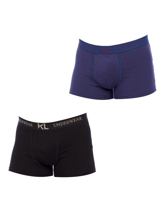 Kisses&Love Blue Pack-2 Boxers Breathable Fabric Klb2 for men