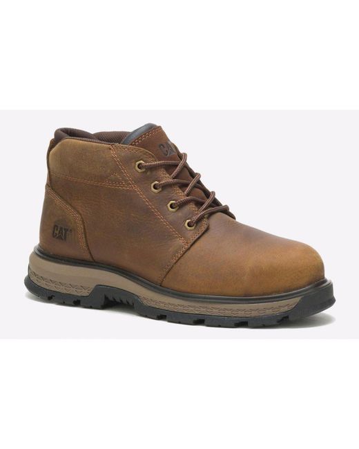Caterpillar Safety Brown Exposition 4.5 Boots for men