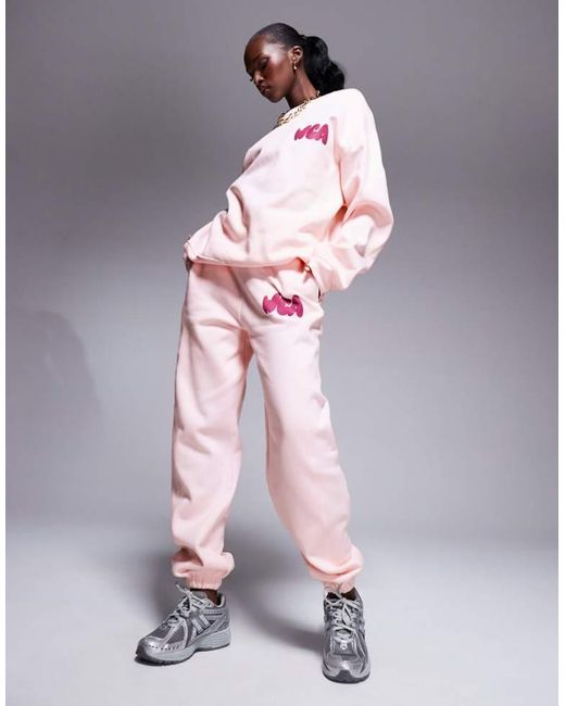 ASOS Gray Co-Ord Bubble Graphic Cuffed Jogger