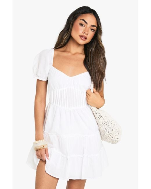 Frill Sleeve Boohoo Petite Smock Dress Buy Boohoo Petite Star