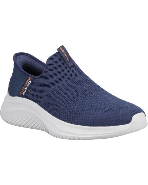 Skechers Blue Ultra Flex 3.0 Smooth Step 232450W-Nvy Slip On Shoes for men