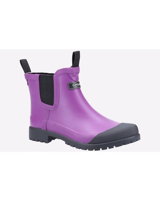 Cotswold Purple Blenheim Waterproof Ankle Boot