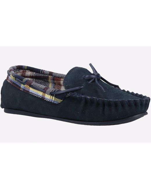 Cotswold Blue Chatsworth Suede Leather