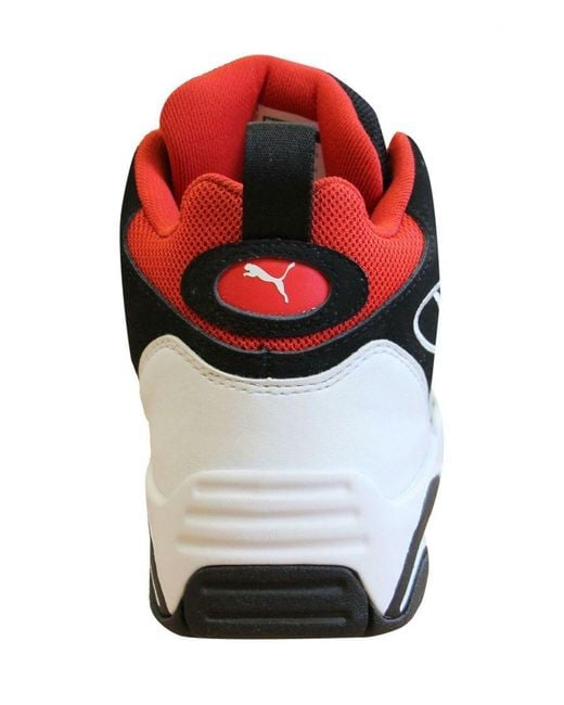 PUMA Black Trinomic Source Mid Lace Up Trainers 369829 03 Leather for men