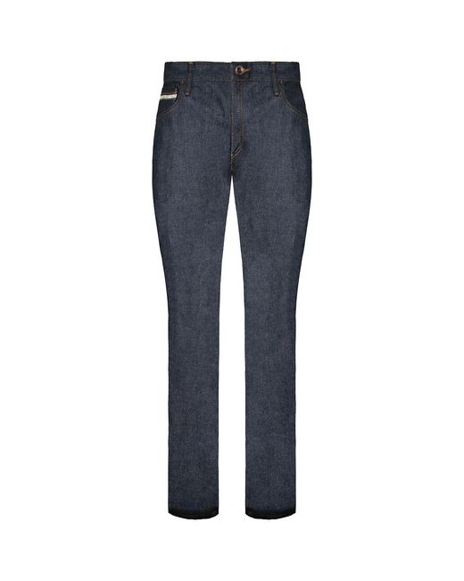 Vans Blue Off The Wall V46 Tapered Leg Low Waist Jeans for men