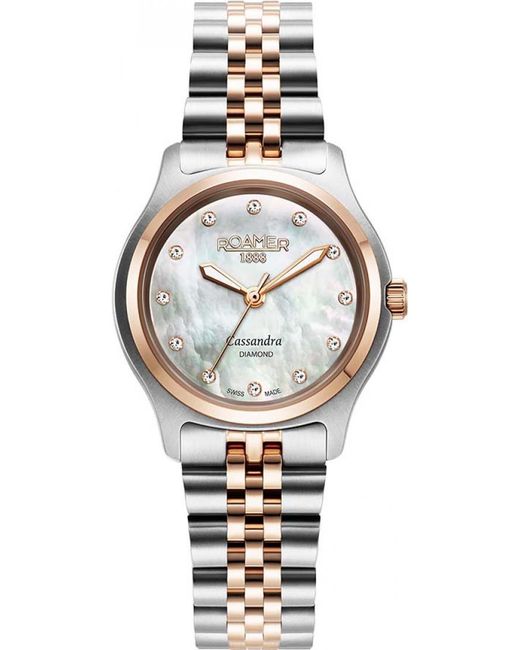 Roamer Metallic 626847-49-89-20 Ladies Cassandra Diamond Watch