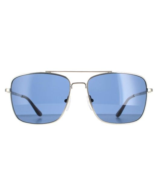 Calvin Klein Blue Square Smoke Ck19136S Metal for men