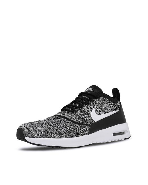 Nike Black Air Max Thea Ultra Flyknit Laceup Synthetic Trainers 881175 001