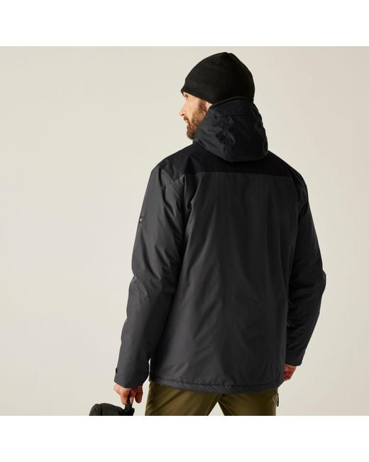 Regatta Black Thornridge Waterproof Padded Jacket for men