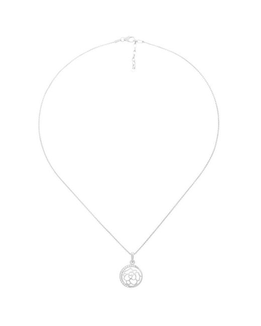 Orphelia White 'Blair' 925 Sterling Chain With Pendant