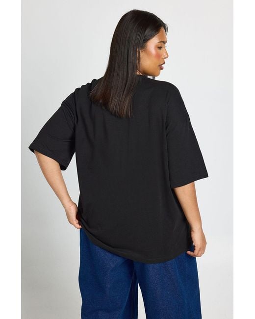 Boohoo Black Plus Basic Oversized T Shirt