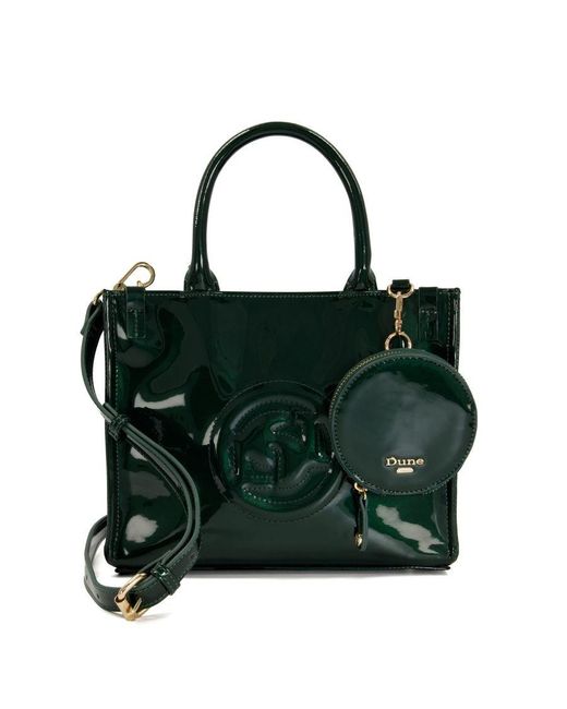 Dune Green Dinkydexter Small Brand-embossed Tote Bag