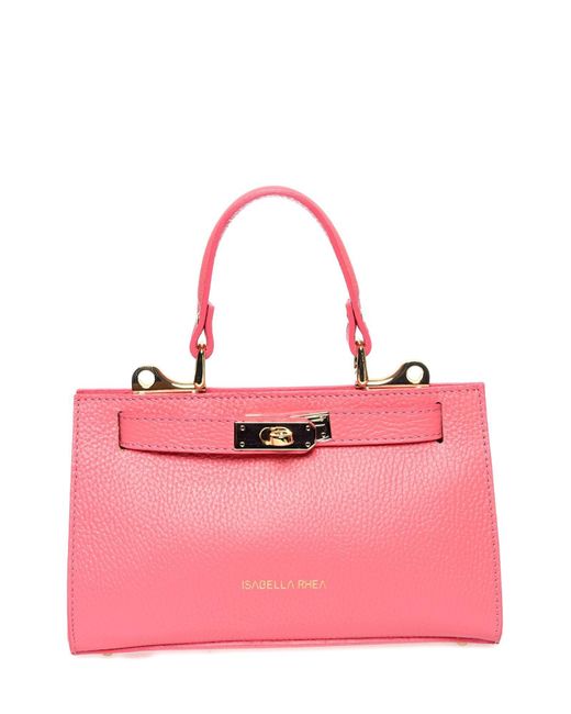 Isabella Rhea Pink Rindsledertasche