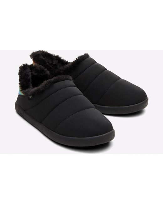 TOMS Black Ezra Classic Slippers