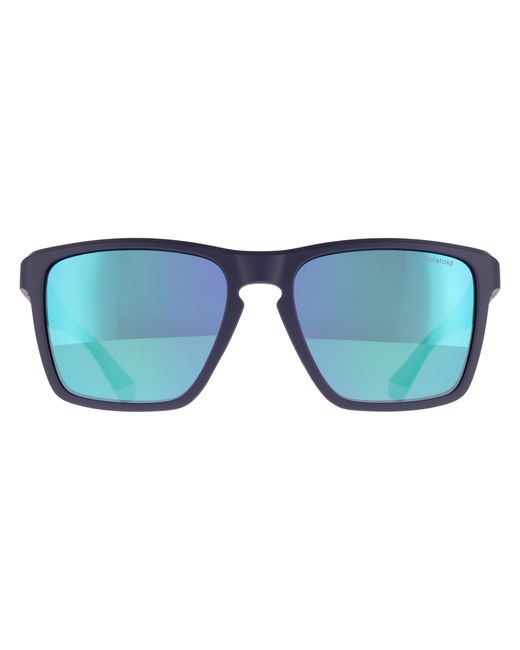 Polaroid Blue Square Matte Mirror Polarized Pld 2167/S for men