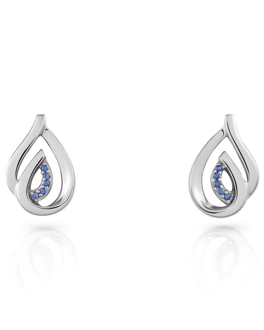Orphelia Metallic 'Dazzle' 925 Sterling Stud Earrings