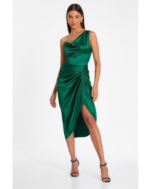 sachin and babi light blue dress Emerald Green Midi Dress main image 0