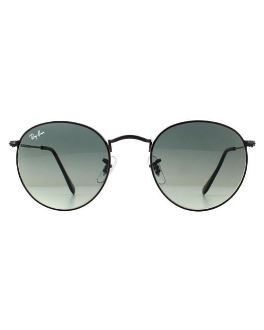 Ray-Ban Brown Sunglasses Round Flat Lenses 3447N 002/71 Gradient 50Mm Metal