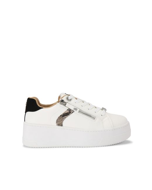KG by Kurt Geiger White Lottie Lace Up Sneakers
