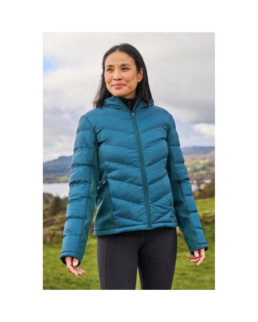 Mountain Warehouse Blue Ladies Turbine Padded Soft Shell Jacket