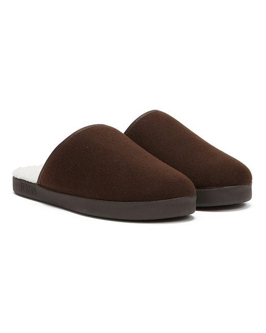 TOMS Brown Harbor Slippers Textile for men
