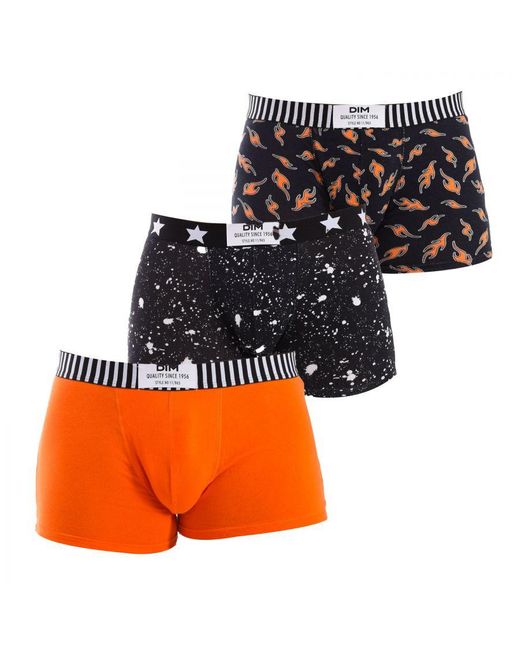 Dim Orange Pack-3 Seamless Fashion Boxers D0C6D for men