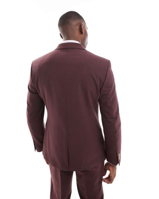 ASOS Purple Skinny Suit Jacket for men