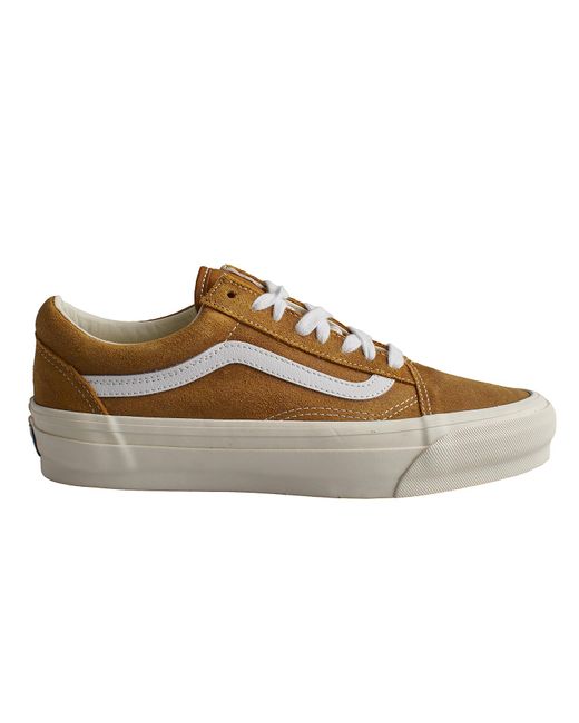 Vans Brown Old Skool 36 Lx Wax Leather Vn000Cng1M71 Sneakers for men
