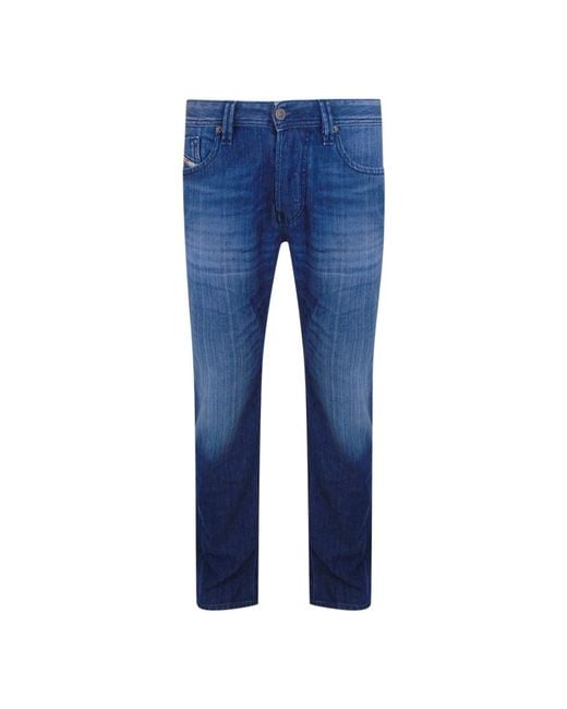 DIESEL Blue Markee Denim Jeans Cotton for men