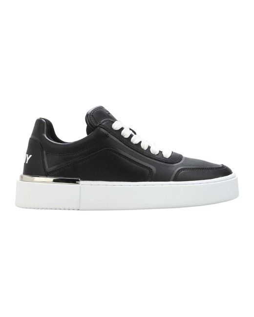 DKNY Black Ladies Baylor Leather Trainers