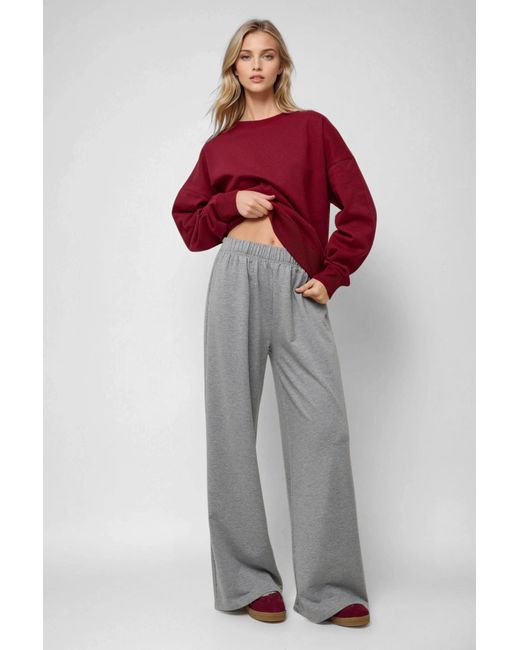 Hiccup Gray Elastic Waist Jogger Sweatpants