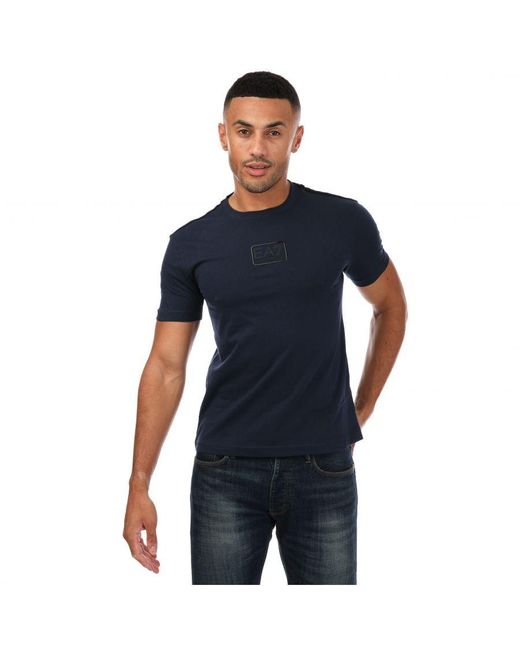 EA7 Emporio Armani Core Identity Center T-shirt Voor , Marineblauw in het Blue voor heren