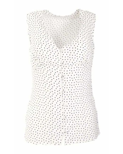 Secret Label White Sleeveless Blouse