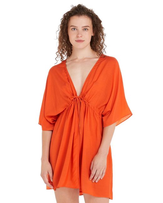 Tommy Hilfiger Orange Beach Cover Up