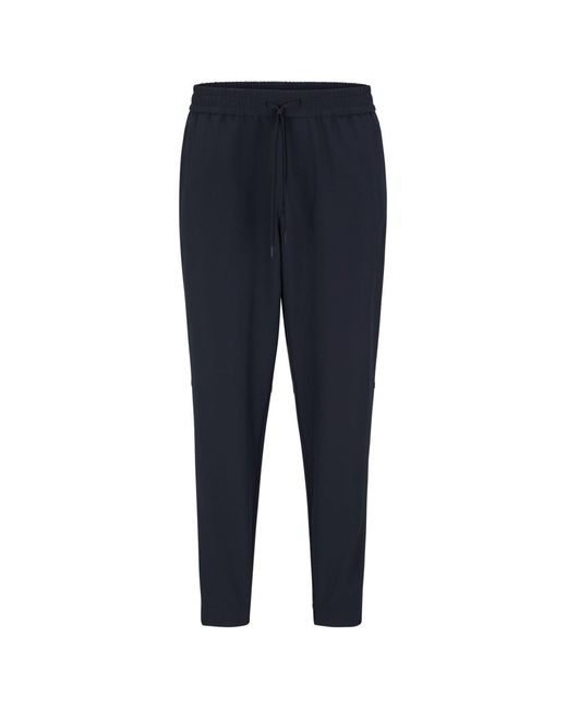 Boss Blue Slim Fit Flex Trousers for men
