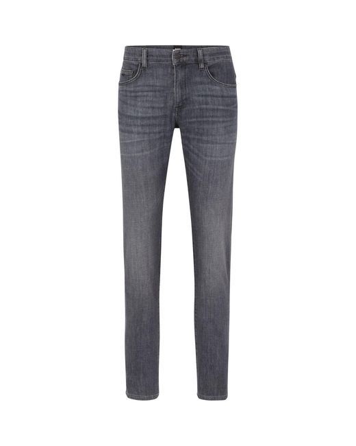 Boss Blue Five Pocket Design Slim Fit Jeans for men