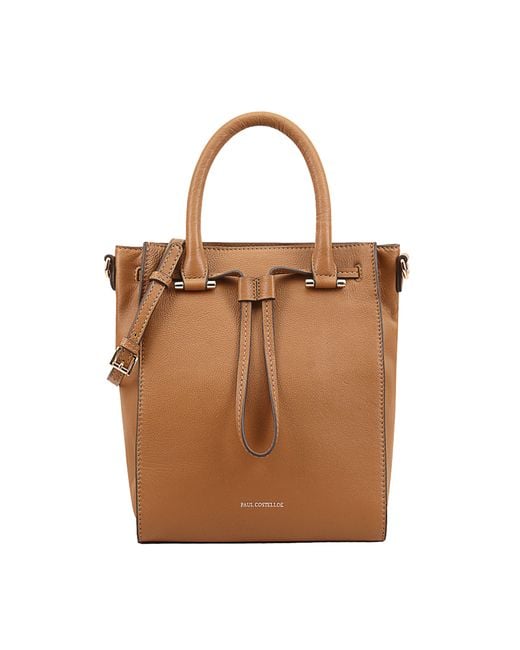 Paul Costelloe Brown Flumendosa Leather Multi Way Bag