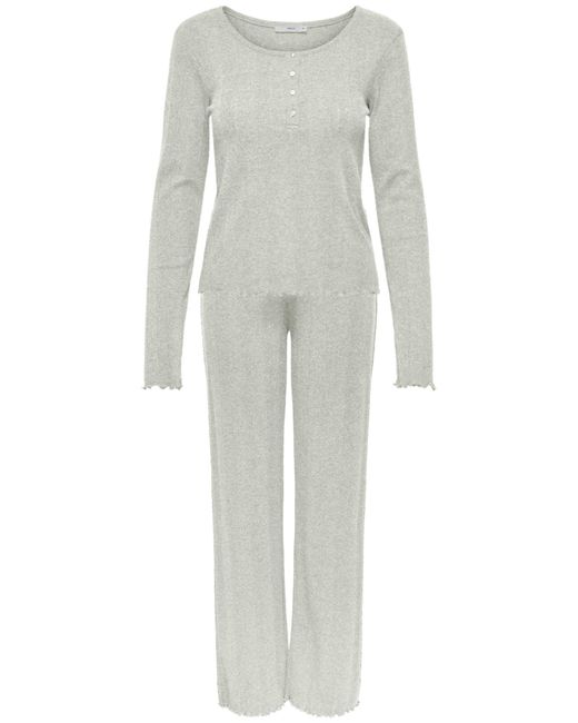 ONLY Enkel Pyjama in het White