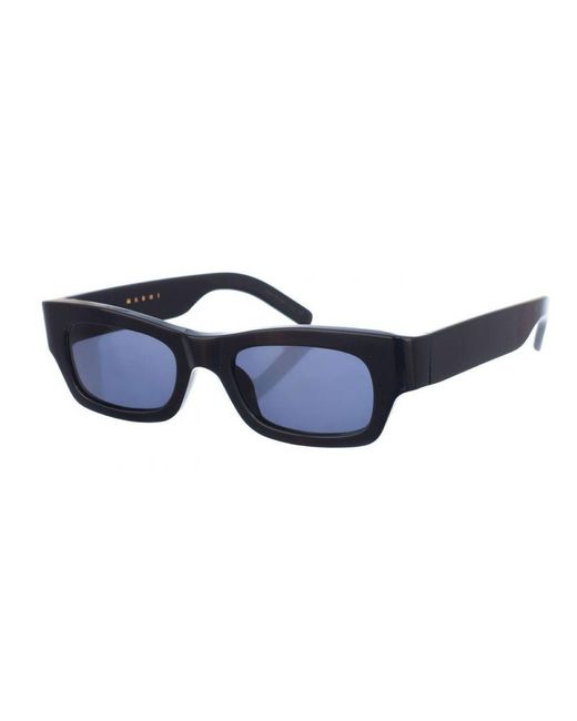 Marni Blue Rectangular Acetate Sunglasses Me627S